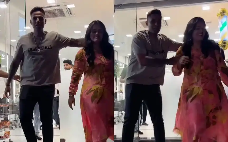 Suryakumar Yadav spotted with wife Devisha Shetty [Source: @varindertchawla/Instagram]