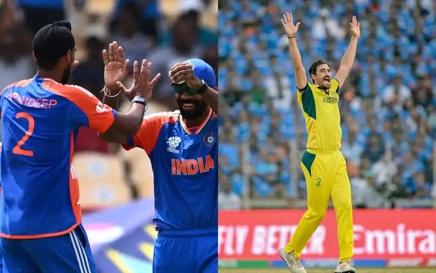 Arshdeep Singh, Jasprit Bumrah and Mitchell Starc [Source: AFP Media]