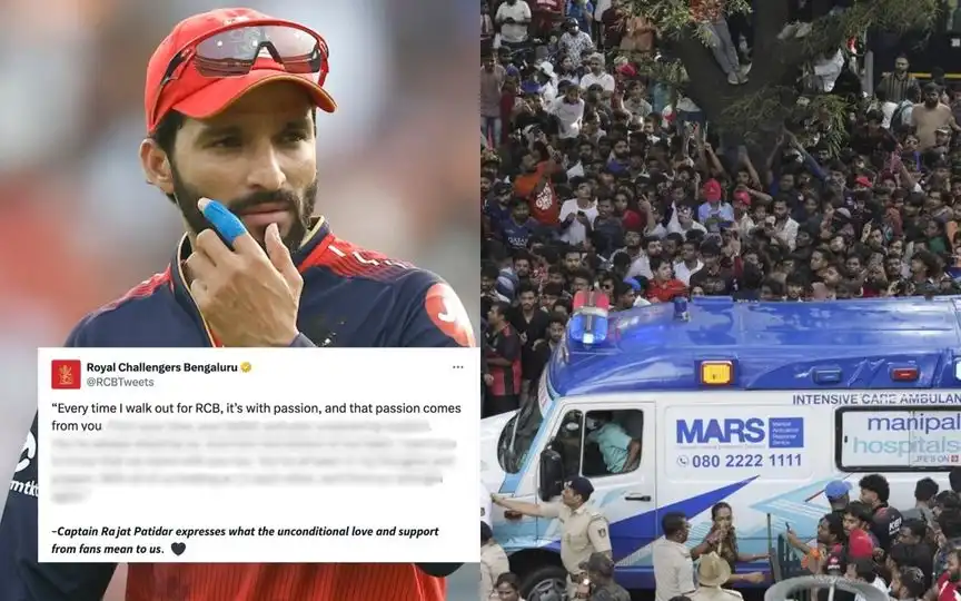 Rajat Patidar's statement on IPL 2025 stampede tragedy [Source: @GarhManmohan, @nabilajamal_/X.com]