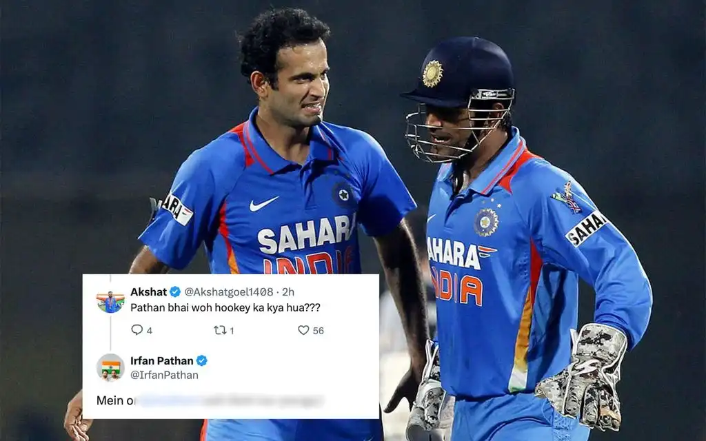 Irfan Pathan takes dig at MS Dhoni [Source: @7_MSDthala/X.com]