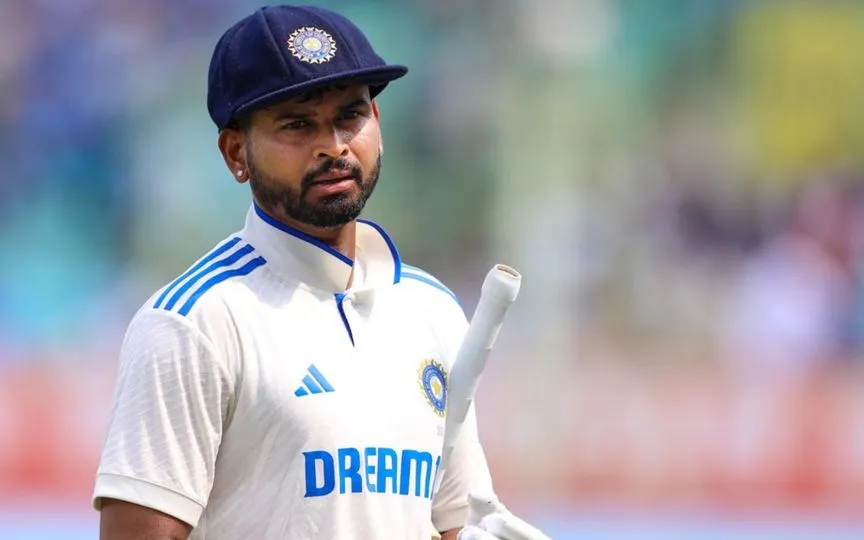 Shreyas Iyer During Tests for India - (Source : @Johns/X.com)