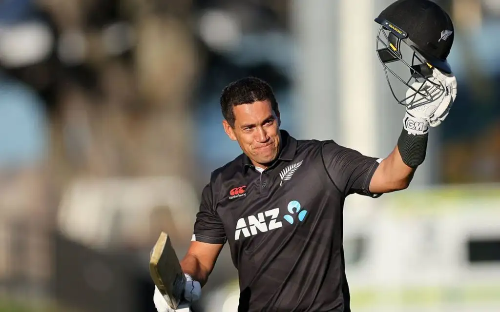 Ross Taylor Playing for New Zealand - (Source : @Johns/X.com)