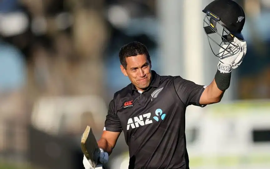 Ross Taylor Playing for New Zealand - (Source : @Johns/X.com)