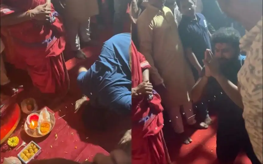 Rohit Sharma celebrates Ganpati festival in Mumbai [Source: @CricCrazyJohns/X.com]