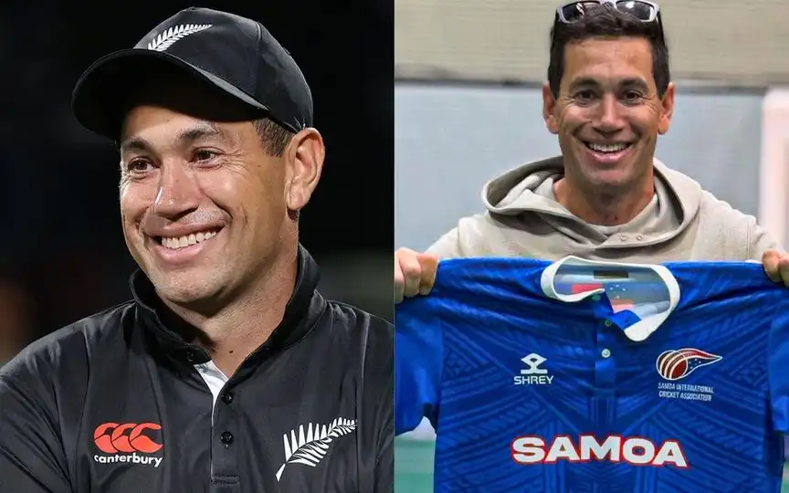Ross Taylor playing for two nations - (Source : @Johns/X.com)