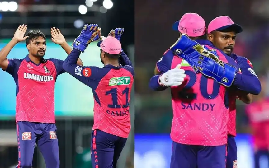 RR's Sandeep Sharma speaks highly of Sanju Samson [Source: @BCCI/X.com]