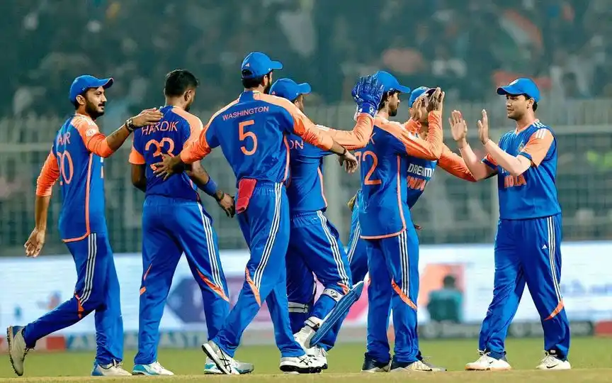 India T20I team [Source: @KnightClub_KKR/x.com]