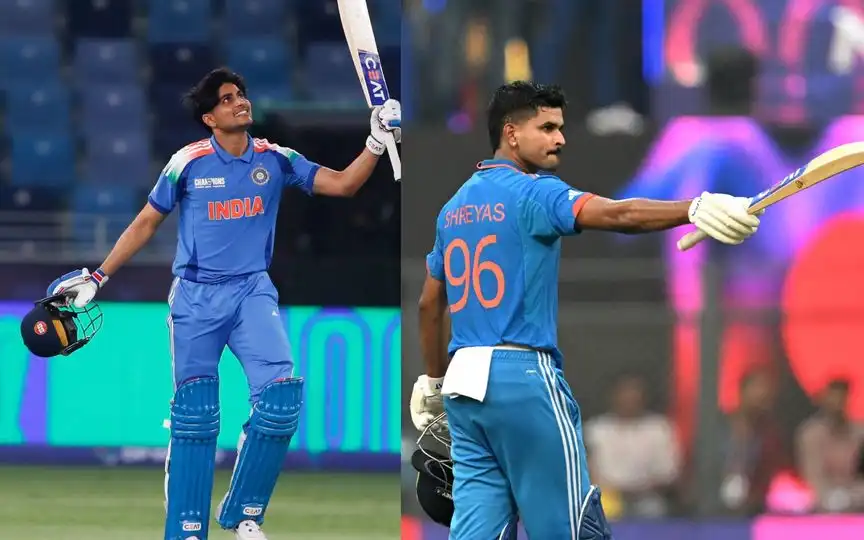 Gill vs Iyer [Source: AFP Photo, @BCCI/X.COM]
