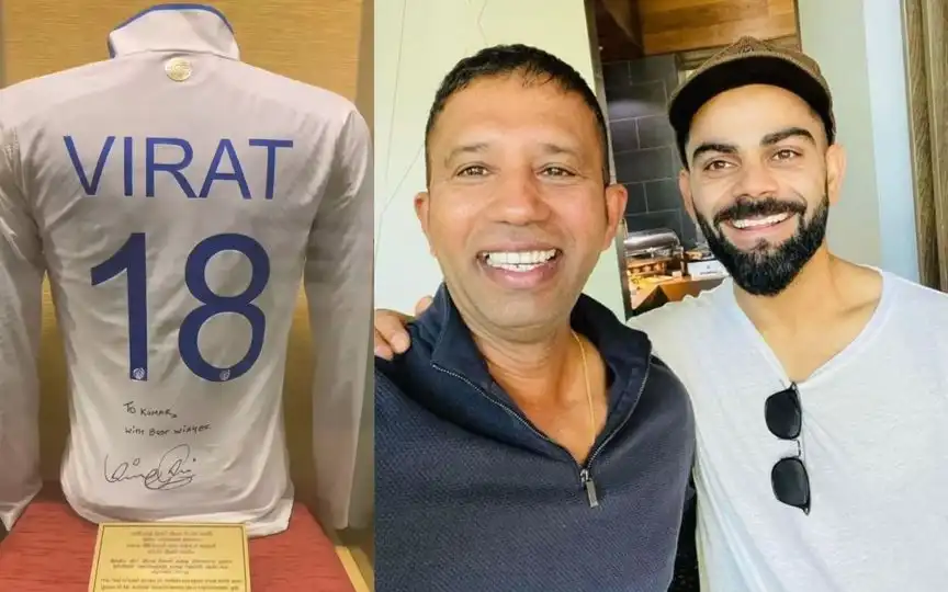 Virat Kohli’s Signed Jersey For Kumar Dharmasena Finds Home In Sri Lanka Museum