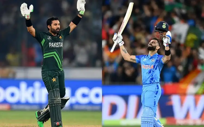 Mohammad Rizwan and Virat Kohli (Source: @t20tracker, @ImTanujSingh/X.com)