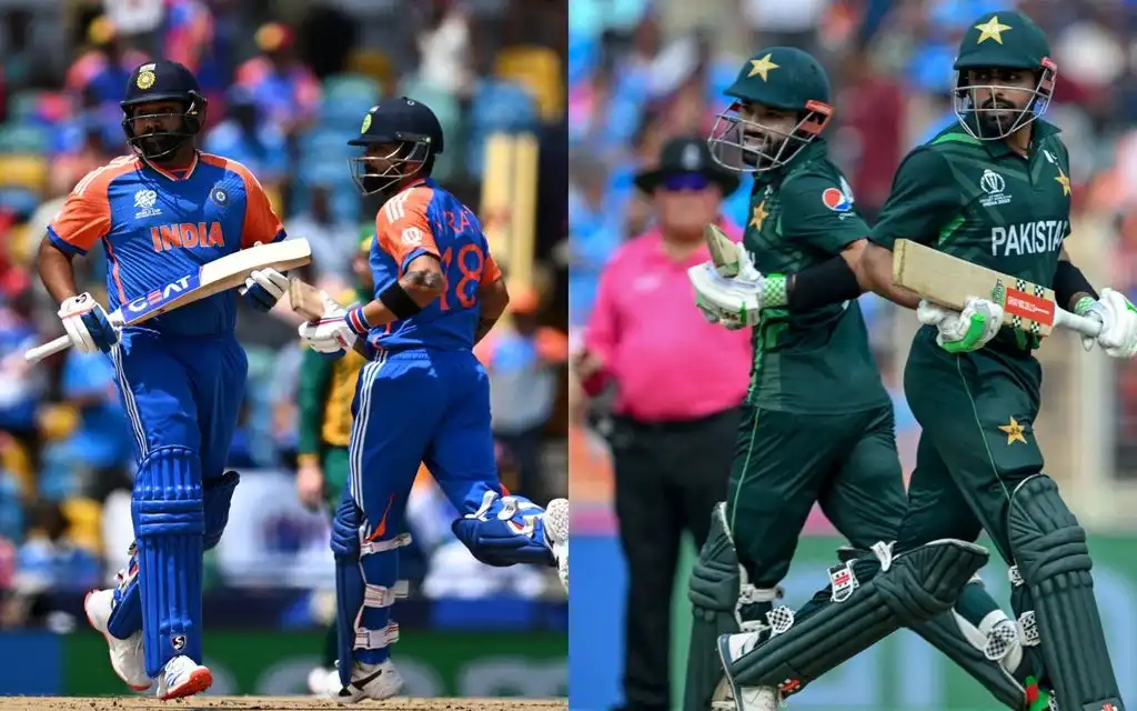Rohit Sharma, Virat Kohli, Mohammad Rizwan and Babar Azam [Source: AFP Media]