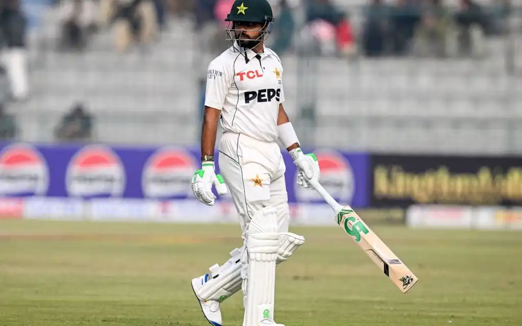 Falling Test career of Babar Azam [Source: AFP Photo]
