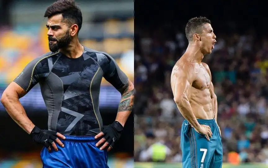 Virat Kohli and Cristiano Ronaldo [Source: @Celebrity_Xe, @Telescope_HQ/x.com]