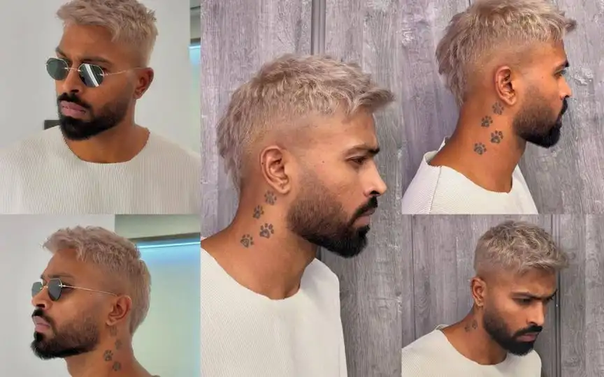 Hardik Pandya Neck Tattoo​ (Source:@indian_Cricket4,x.com)
