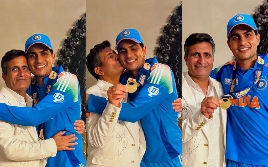 Shubman Gill's Father​ (Source:@ShubmanGill7fc,x.com)