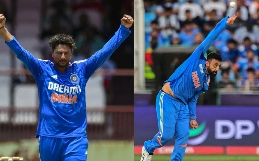 Kuldeep Yadav and Varun Chakravarthy [Source: AFP]