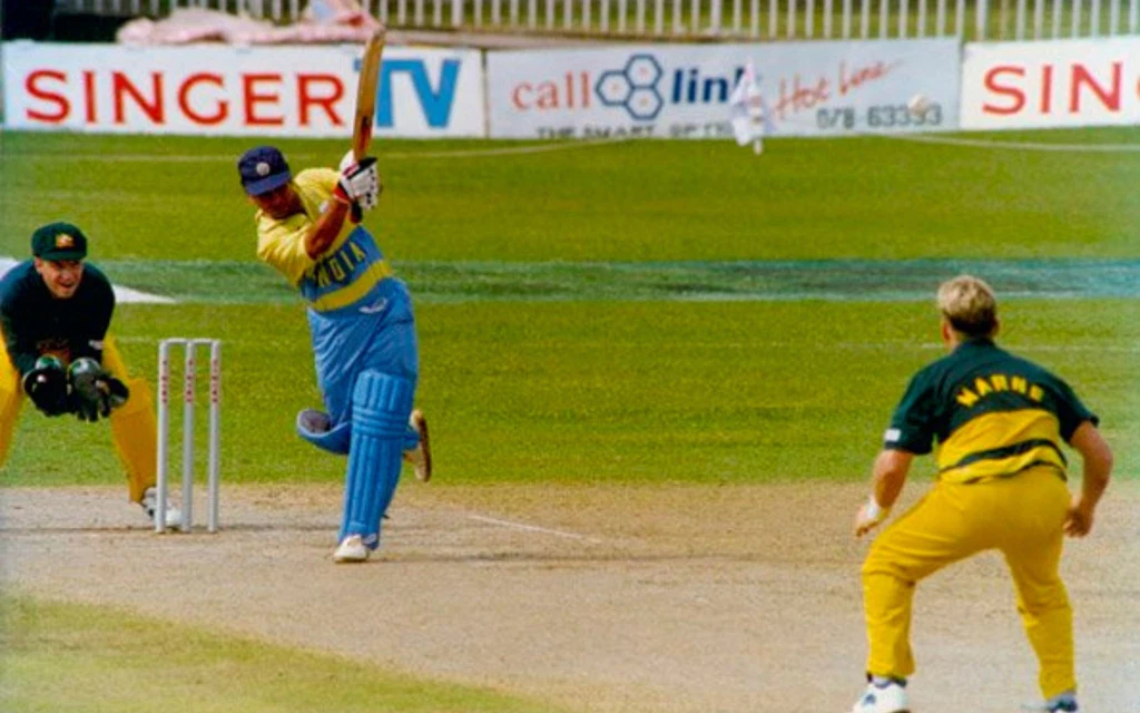 Sachin Tendulkar's First ODI Ton (Source: @CricketopiaCom/x.com)