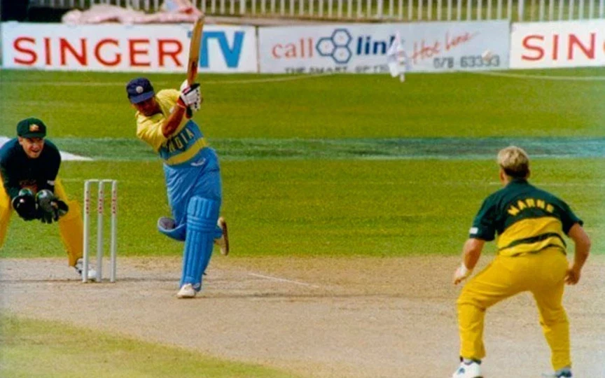 Sachin Tendulkar's First ODI Ton (Source: @CricketopiaCom/x.com)