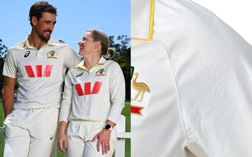 Australia's Test jersey [Source: Screengrab]
