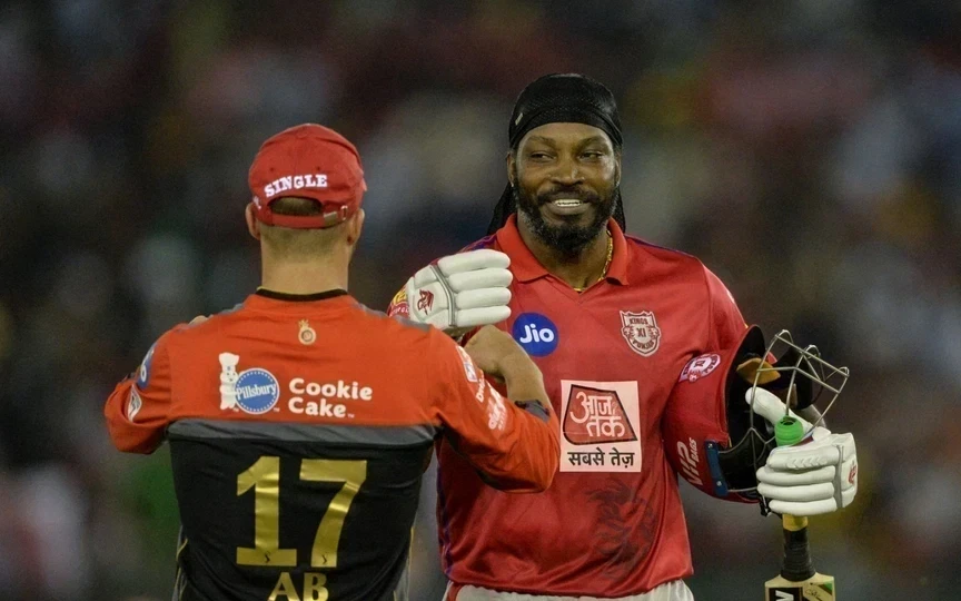 AB de Villiers and Chris Gayle [Source: AFP Media]