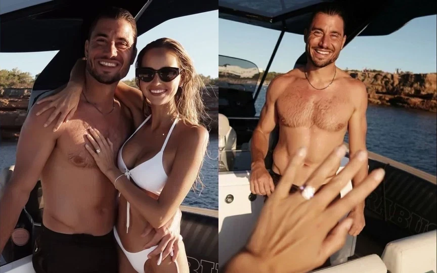 Marcus Stoinis gets engaged to girlfriend [Source: @sarah_czarnuch/Instagram]