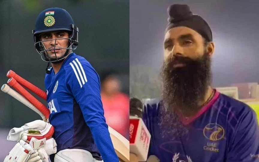Simranjeet Singh recalls playing with Shubman Gill in Punjab [Source: @ShubmanGill7fc, @PTI_News/X.com]