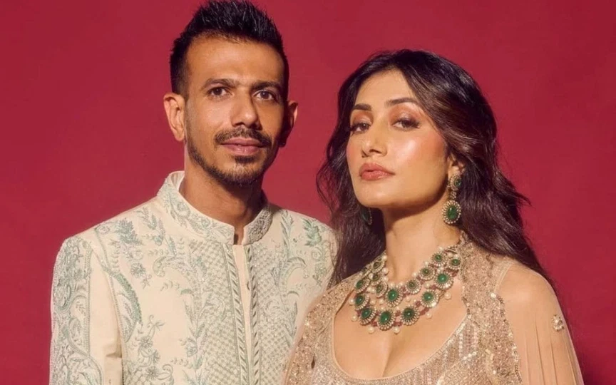 Yuzvendra Chahal and Dhanashree Verma [Source: @Rads0071/X.com]