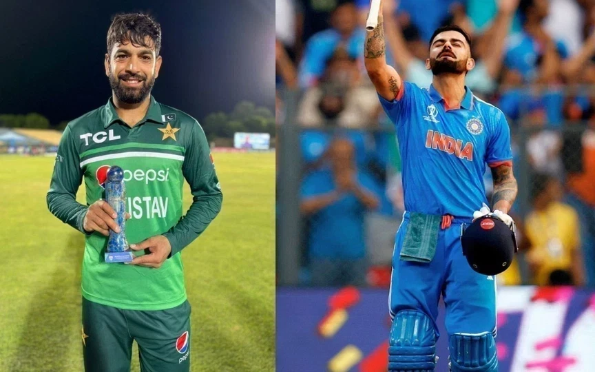 Haris Rauf and Virat Kohli - (Source : @Johns/X.com)