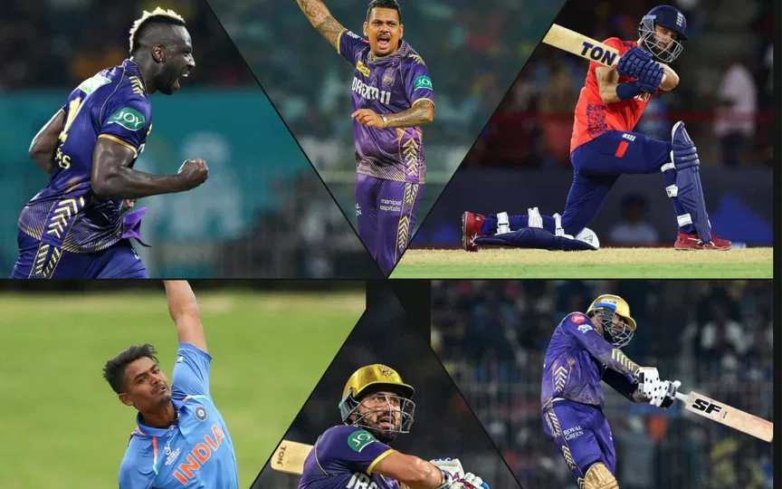 Kolkata Knight Riders' All-rounders in IPL 2025 [Source: @JV_YDV/X]