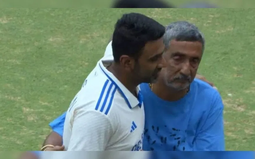 Ravichandran Ashwin's Father (Source:@CricketNDTV,x.com)
