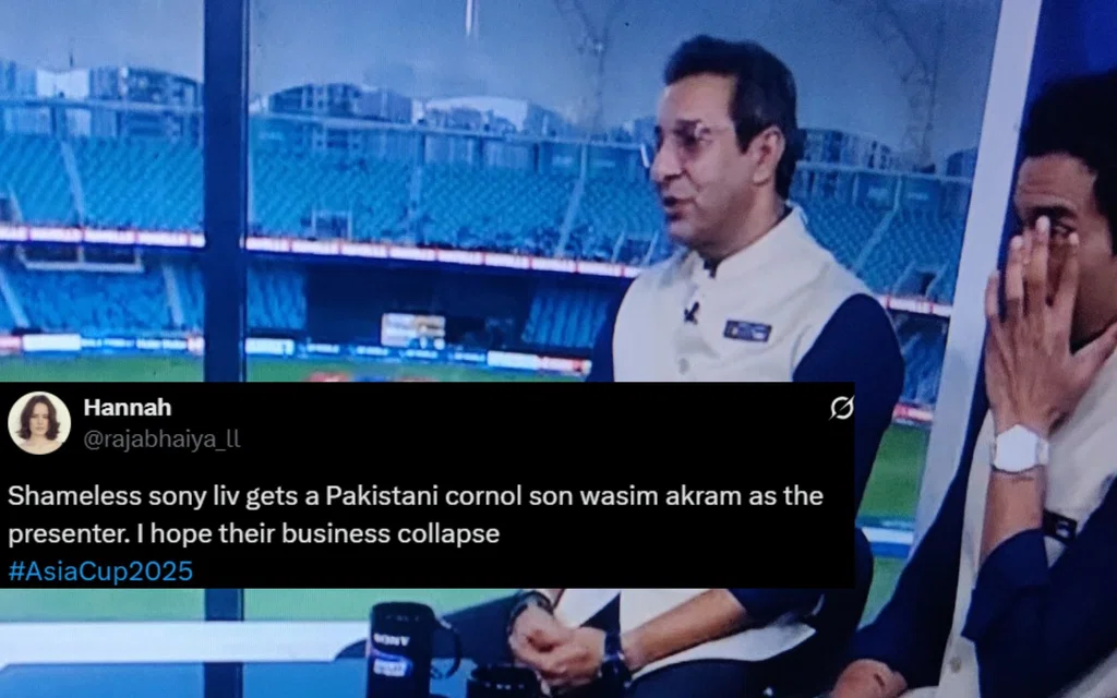 Wasim Akram slammed for Asia Cup presence [Source: @rajabhaiya_ll/X.com]