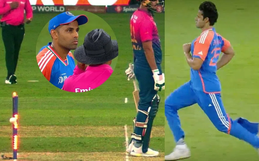 Incident during India vs UAE match (Source:@mrcricketuae/X.com)
