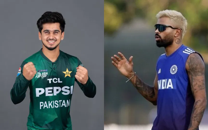 Saim Ayub and Hardik Pandya [Source: @Rnawaz0, @rohan_gangta/x.com]
