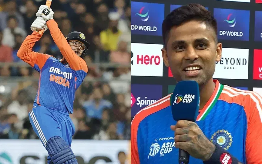 सूर्यकुमार यादव ने की अभिषेक शर्मा की तारीफ [Source: @CricCrazyJohns, @BCCI/X.com]