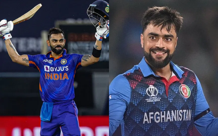 Virat Kohli once overshadowed Rashid Khan [Source: @CricCrazyJohns, @am_i_anup/X.com]