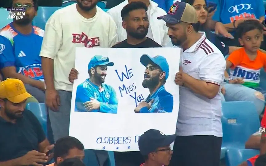 Rohit, Kohli Fans (Source: @mufaddal_vohra/X.com)