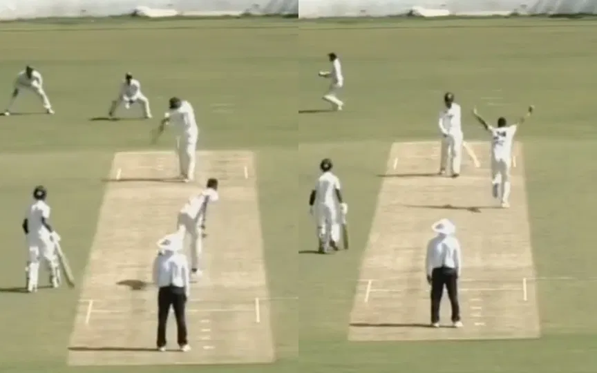 Arjun Tendulkar bowls dream spell for Goa [Source: @BellaDon_3z/X.com]