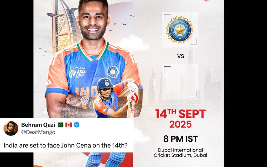 "India To Face John Cena": Fans Roast PBKS For Removing Pakistan Flag In Asia Cup Post