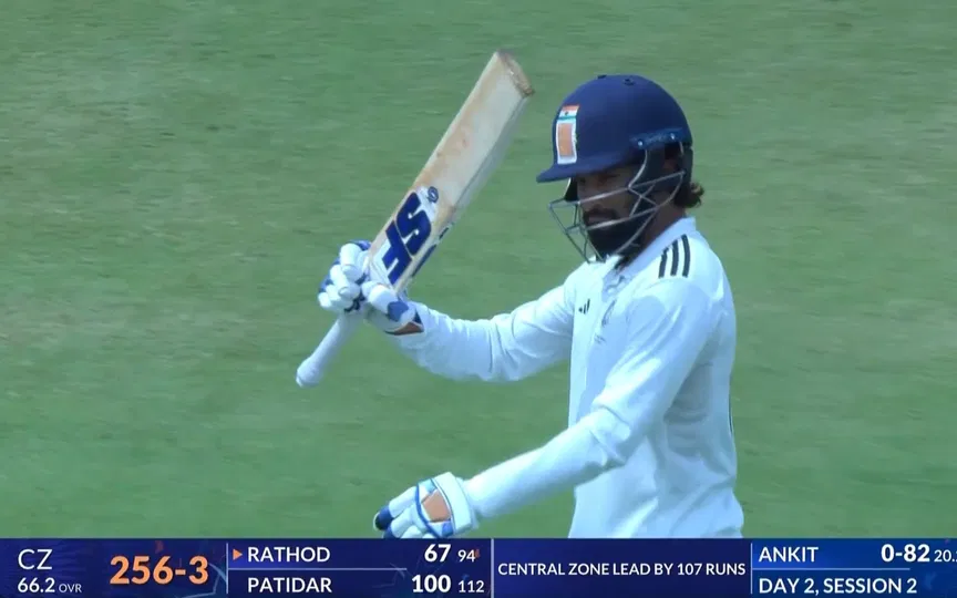 Rajat Patidar shines bright in Duleep Trophy final [Source: @CricCrazyJohns/X.com]