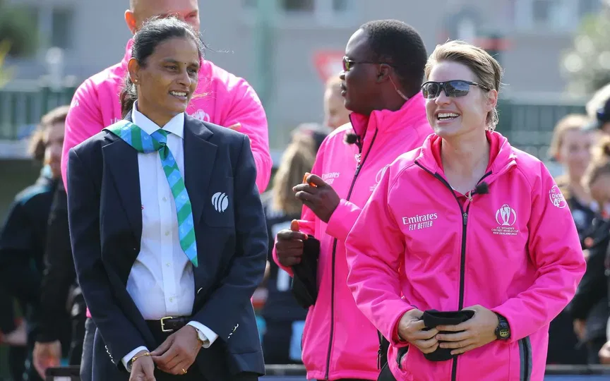 GS Lakshmi, First Female Match Referee (Source: @oyeekd/x.com)