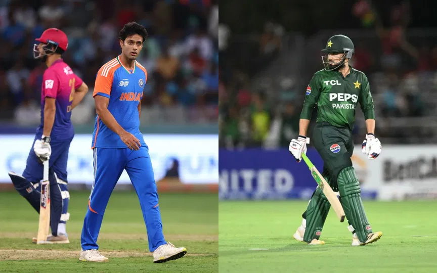 Shivam Dube and Faheem Ashraf (Source: AFP)