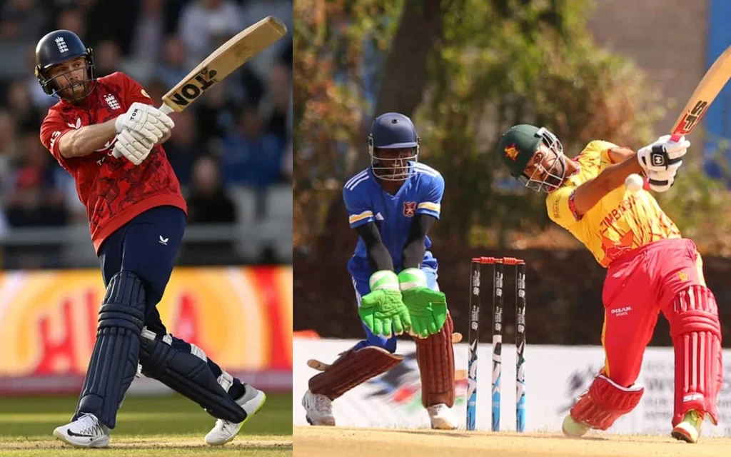 Phil Salt and Zimbabwe cricket team [Source: @lilbrownykid/X.com]