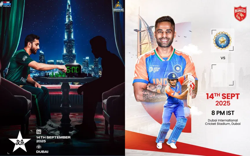 The posters made by Karachi Kings and PBKS [Source: Screengrabs]