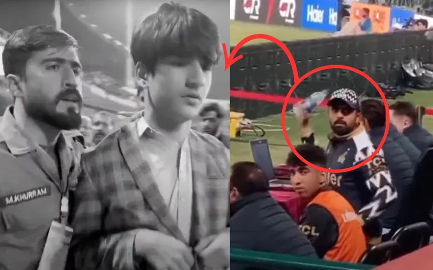 Babar Azam angry at a fan [Source: Crickaith/YouTube.com]