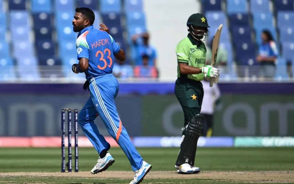 Hardik Pandya has been a consistent performer vs PAK [Source: AFP]