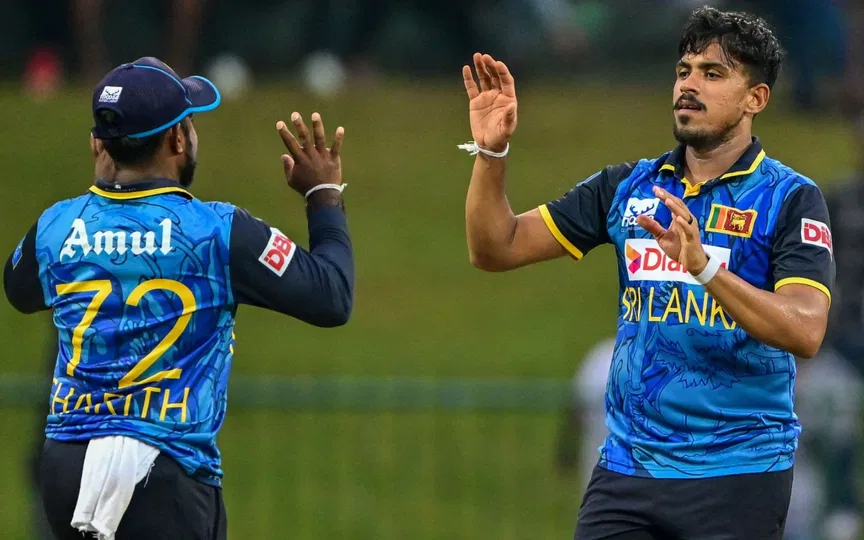 Maheesh Theekshana for Sri Lanka - (Source : AFP)