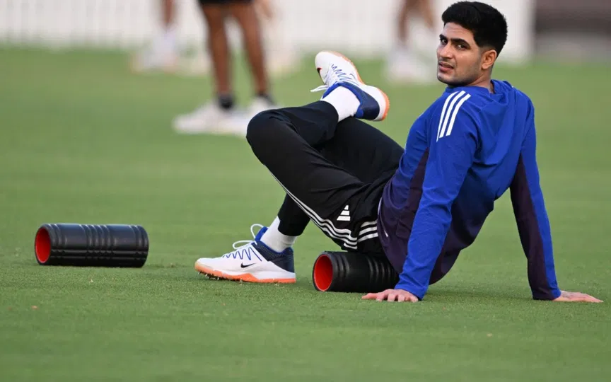 Shubman Gill in training session - (Source : AFP)