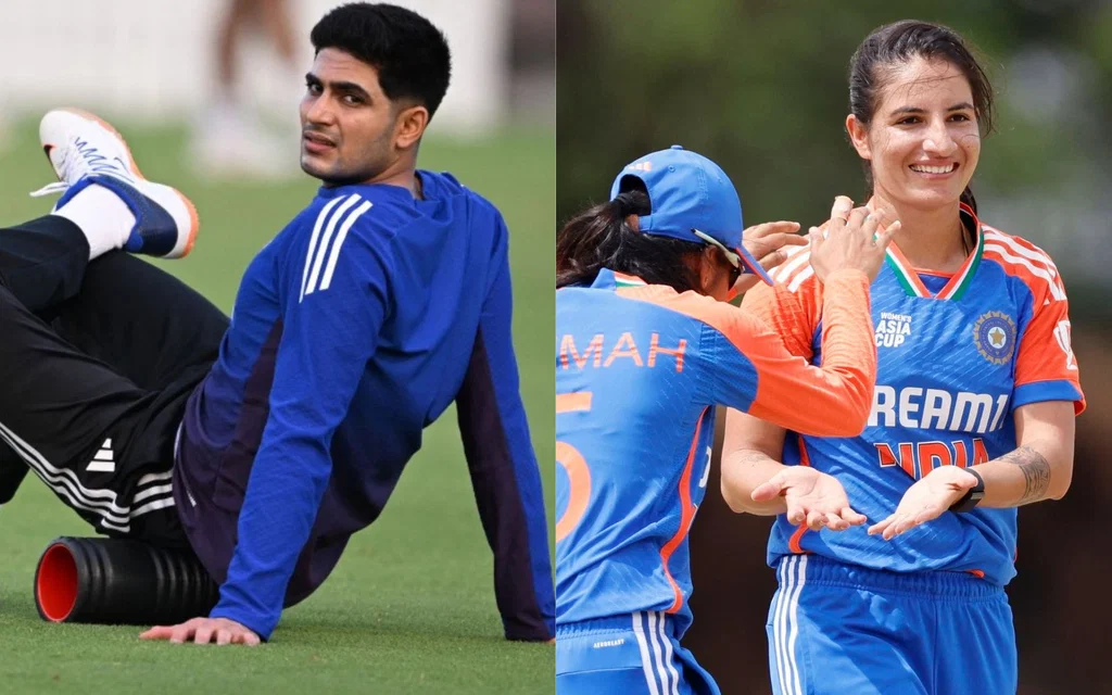 Shubman Gill and Renuka Singh Thakur [Source: AFP, @BCCIWomen/x]