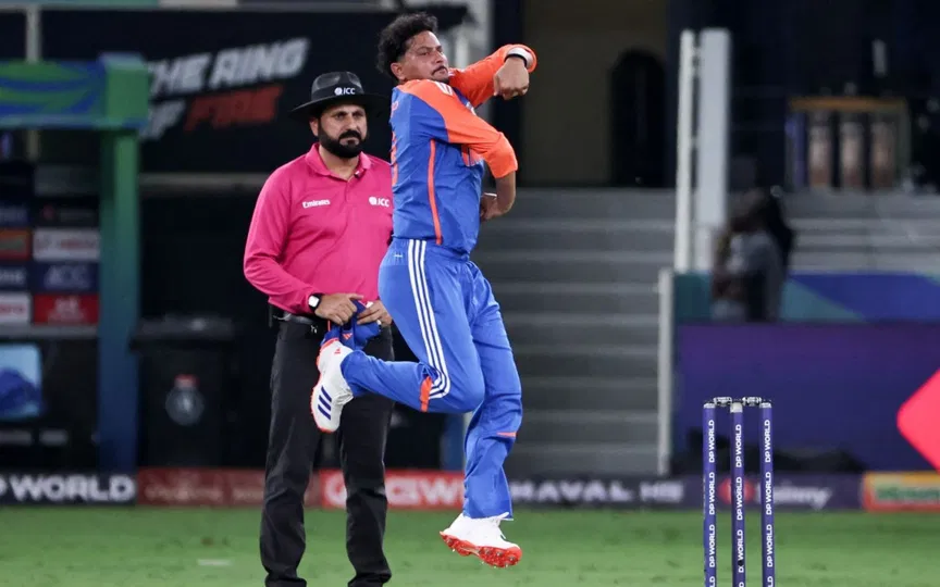 Kuldeep Yadav for India [Source: AFP Media]