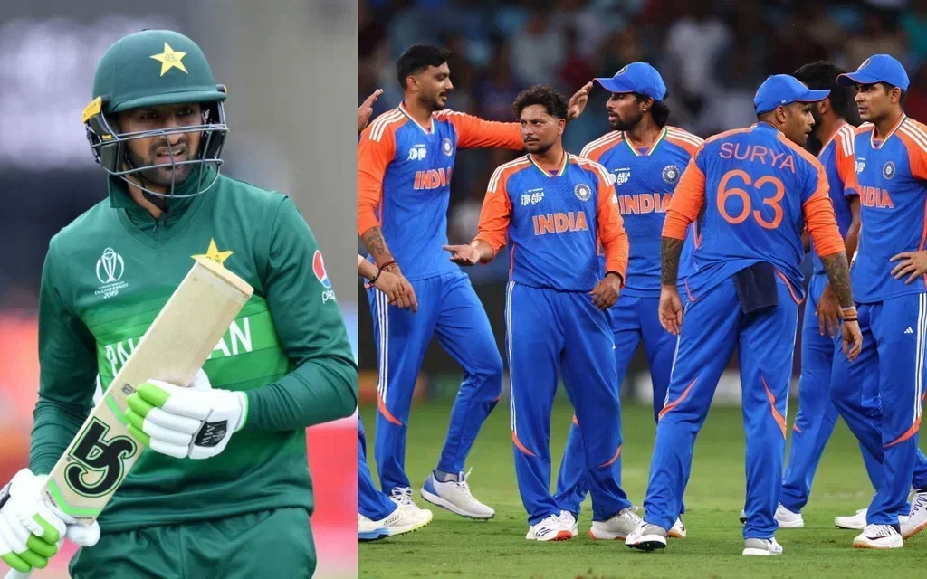 Shoaib Malik and the Indian Cricket Team (Source: @ICC/X.com)